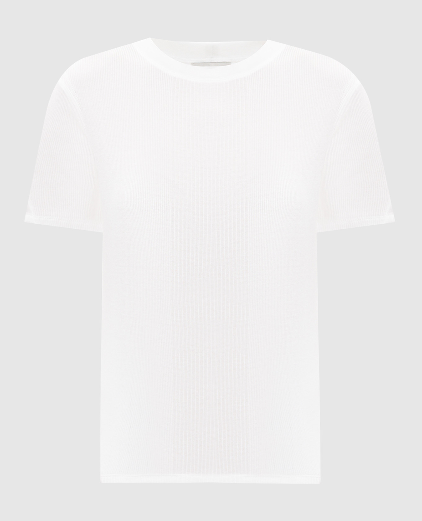 

AVALYN white ribbed T-shirt Loulou de Saison