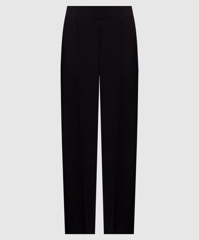 Somera black wool and silk pants