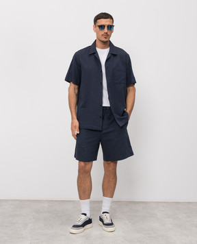 Iceberg Blue shirt with linen G0103625
