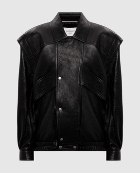Saint Laurent Black leather jacket 842784YCNF2
