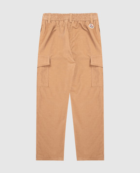 Moncler ENFANT Children's brown corduroy cargo pants L29542A0000554APL