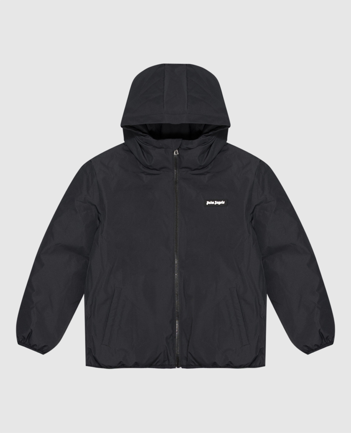 Children's black jacket with logo print Palm Angels