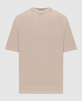 Canali Beige cotton T-shirt MK02460C1161