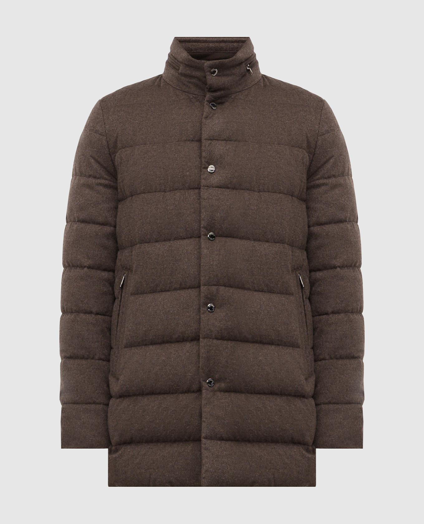 

Brown IMEL cashmere down jacket MooRER