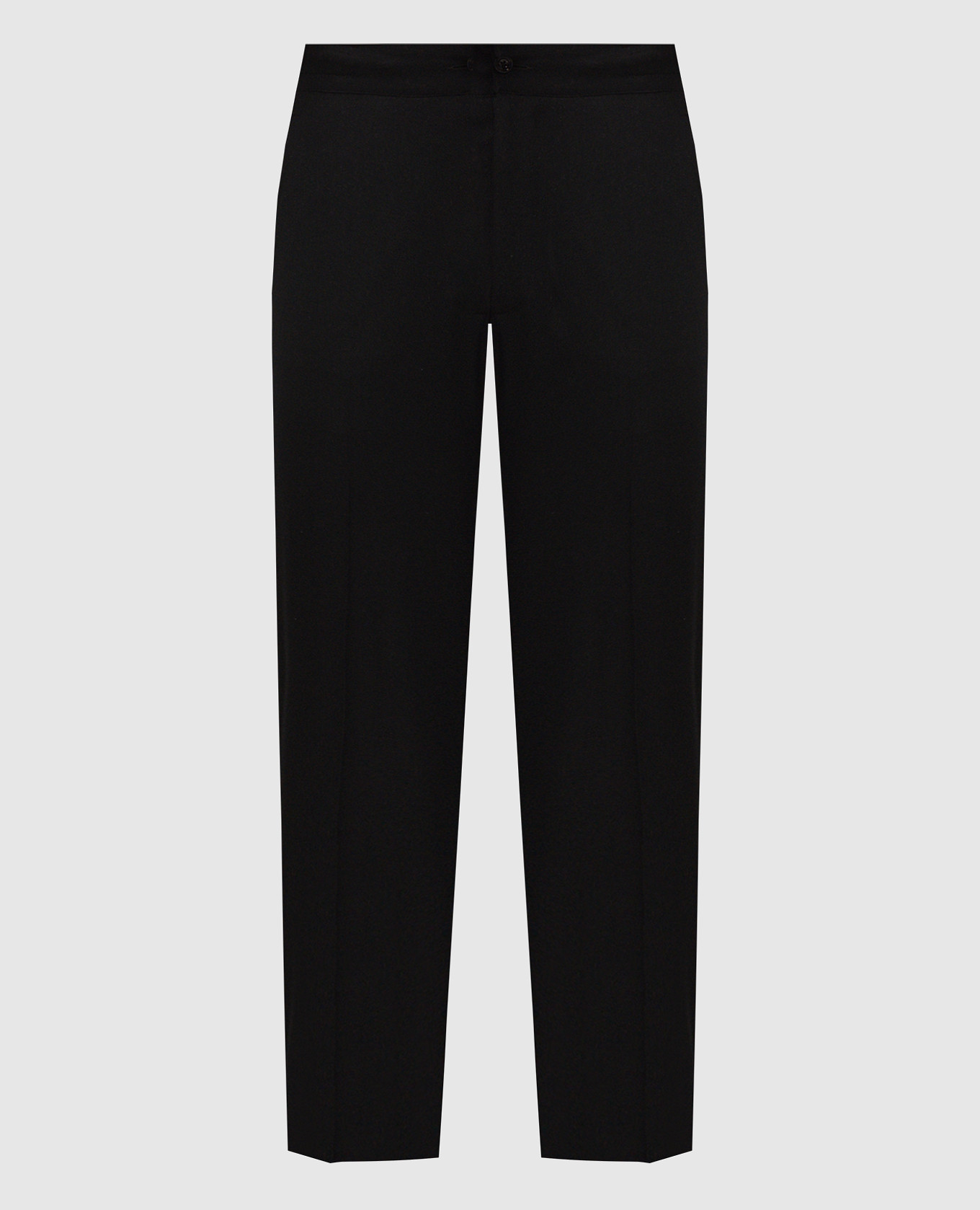 Schwarze Hose aus Wolle und Kaschmir