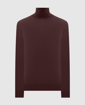Dolce&Gabbana Burgundy cashmere turtleneck GXW05TJBW1W