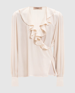 Twinset Ivory blouse with ruffles 261TP2073