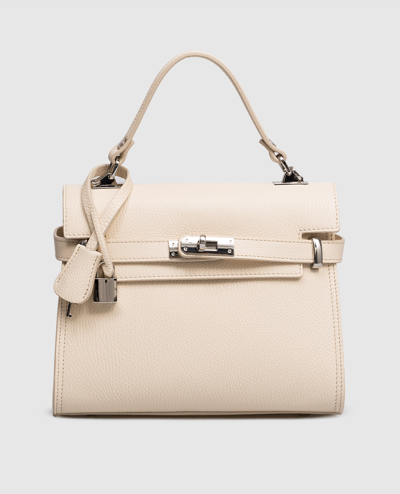 

Dollaro white leather satchel bag Gianni Notaro