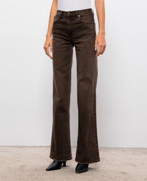 R13 Brown flared jeans R13WD188D480A