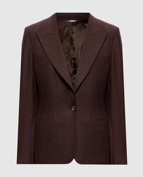 Marco Pescarolo Airis brown wool and cashmere jacket AIRISD5429