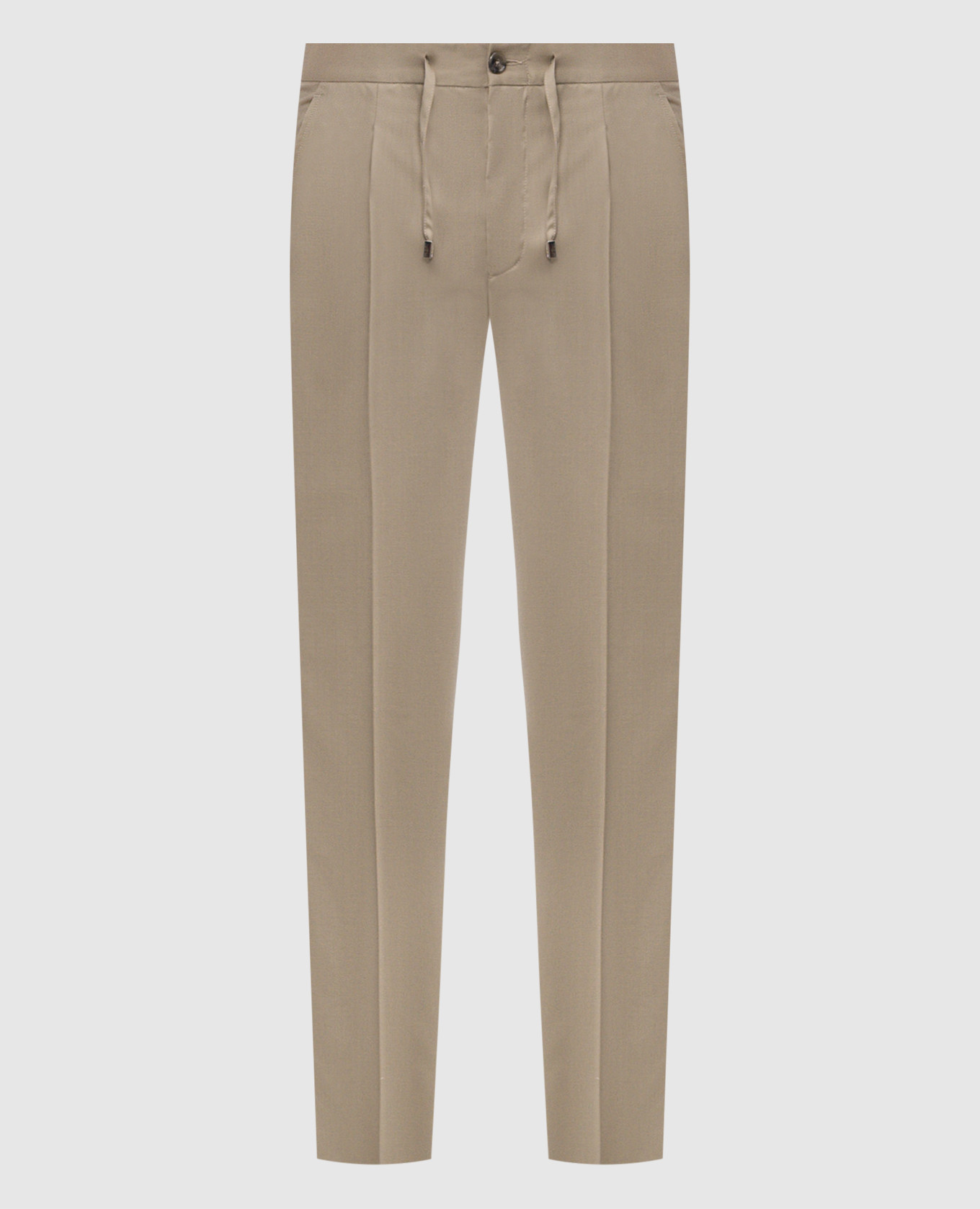 

Khaki wool trousers Enrico Mandelli