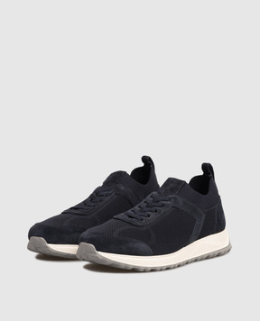 Canali Blue combination sneakers RC01288491226