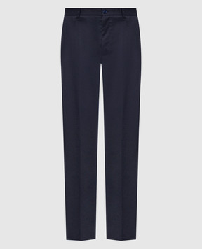 Stefano Ricci Blue wool pants M8T63B0180T6054