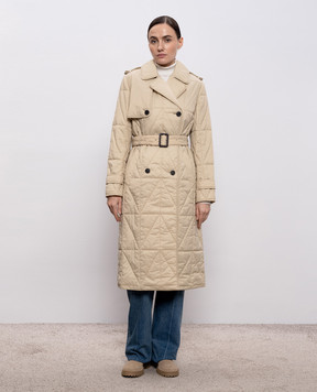 Mackage Mavis beige quilted trench coat MAVIS