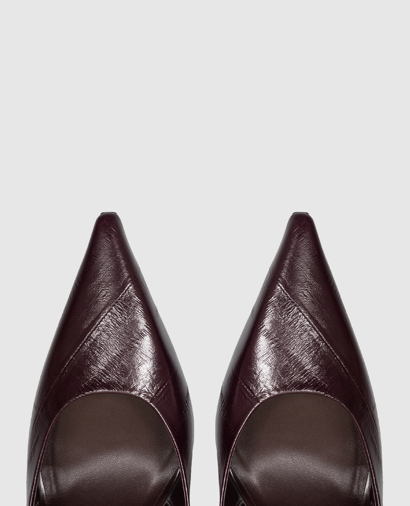 Quinci burgundy leather sandals with eel-like embossing Jimmy Choo 4