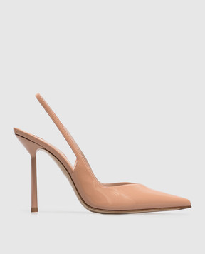 Le Silla Vivienne beige patent slingbacks 4206D090BXPPGSL