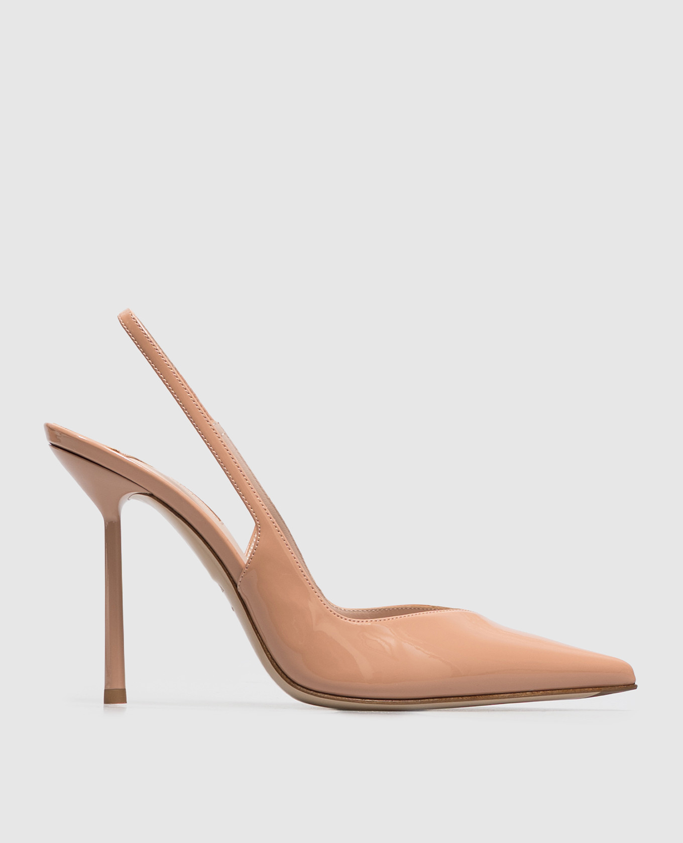 Vivienne beige patent slingbacks Le Silla