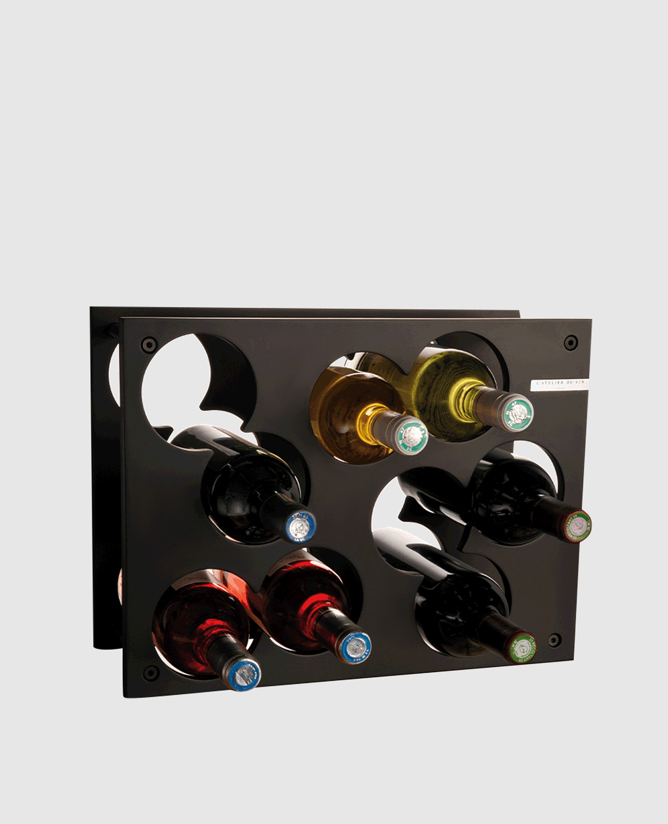 

City Rack Bois wooden wine bottle rack L`atelier du vin, Black