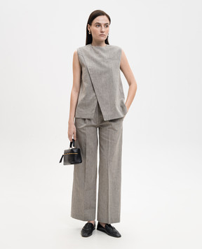 Loulou de Saison Hamet gray linen pants HAMET