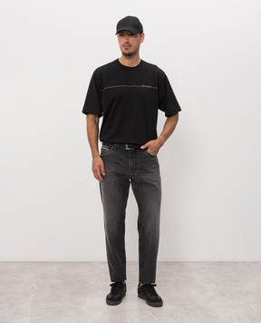 Dolce&Gabbana Gray jeans with a worn effect GP23KDG8PJ5