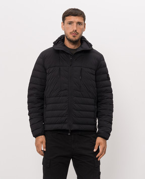 Stone Island Black down jacket with hood L2S154100107S0183