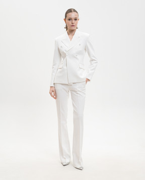 Jacob Lee White flared pants WP0008SS26NW