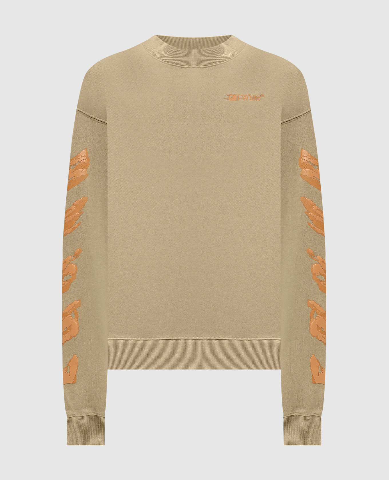 Ink Arrow khaki sweatshirt Off-White