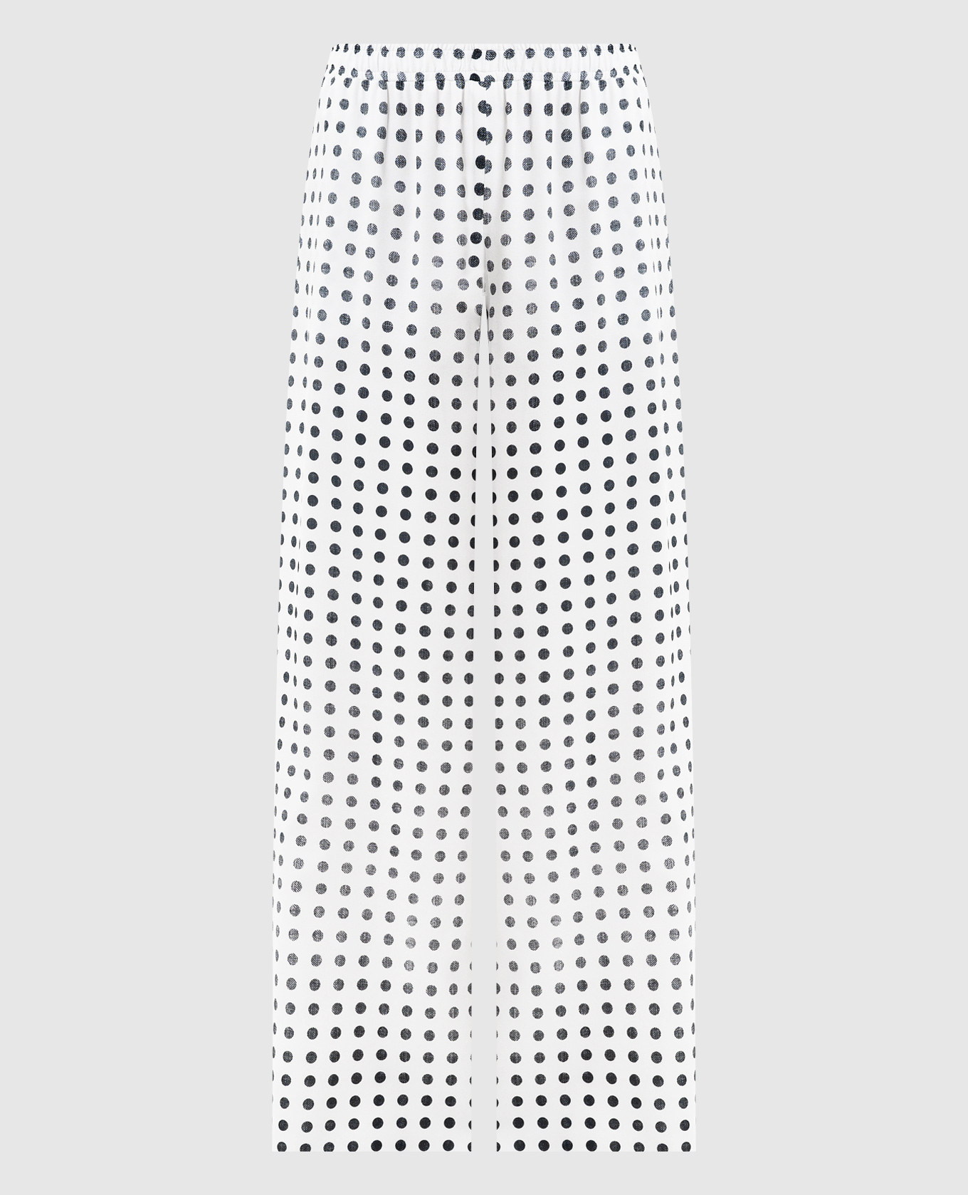 White polka dot pants