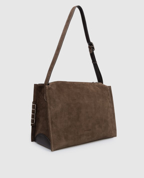 JW Anderson Brown Suede Loafer Bag HB0749LA0364m