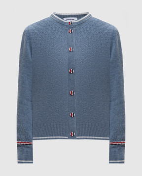 Thom Browne Blue wool cardigan FKC676AY1029