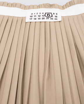 Maison Margiela MM6 Children's beige pleated skirt M60999MM07F
