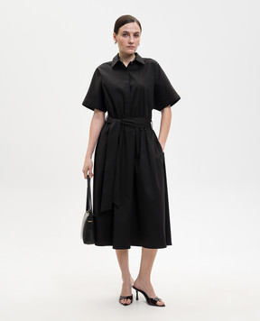 Kiton Black midi dress D59304K05H98