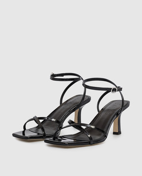 Aeyde Edith black patent leather sandals HS0163005001126