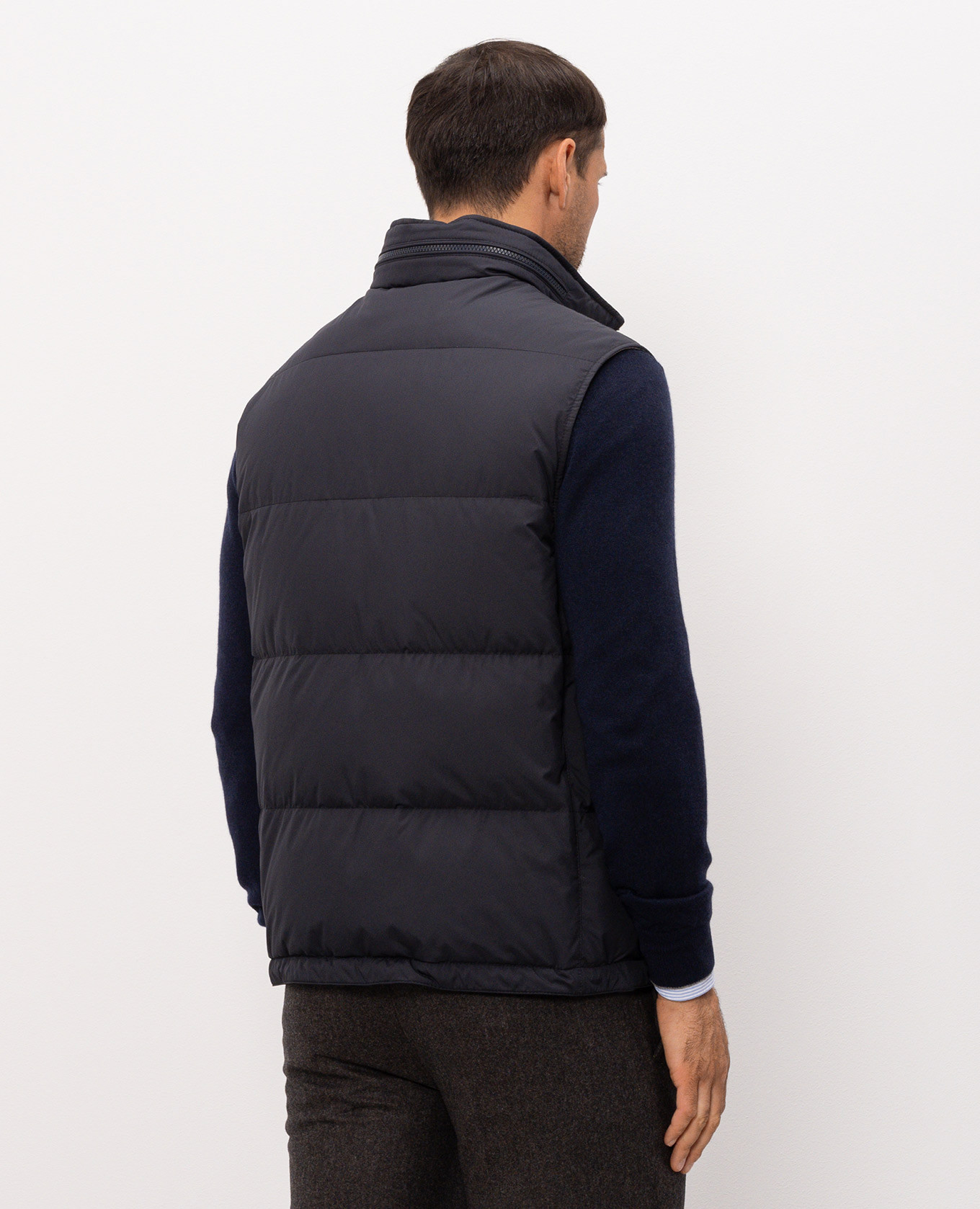 Blue down vest Brunello Cucinelli 4