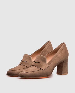 Santoni Brown suede shoes WDOR72446HI2NAEA
