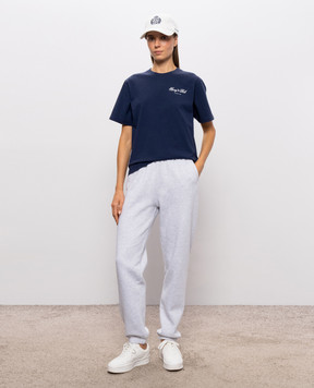 Sporty & Rich Club Script blue t-shirt TO11985274BL106