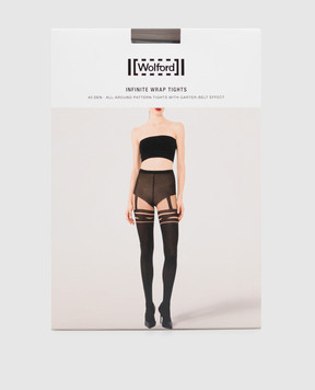Wolford Black tights INFINITE WRAP 40 den 17686