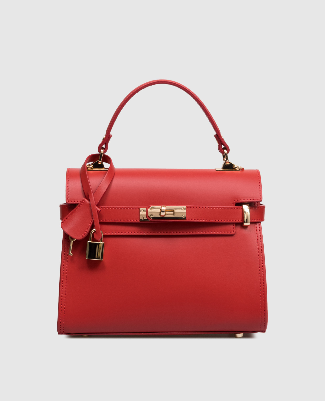 

Red leather satchel bag Ruga Gianni Notaro