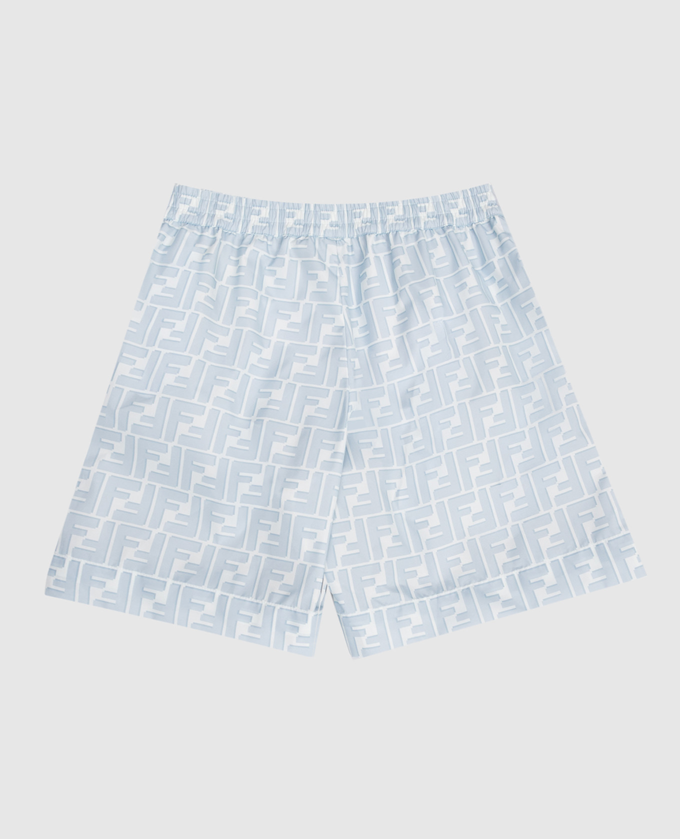 Children's blue printed swim shorts Fendi 2