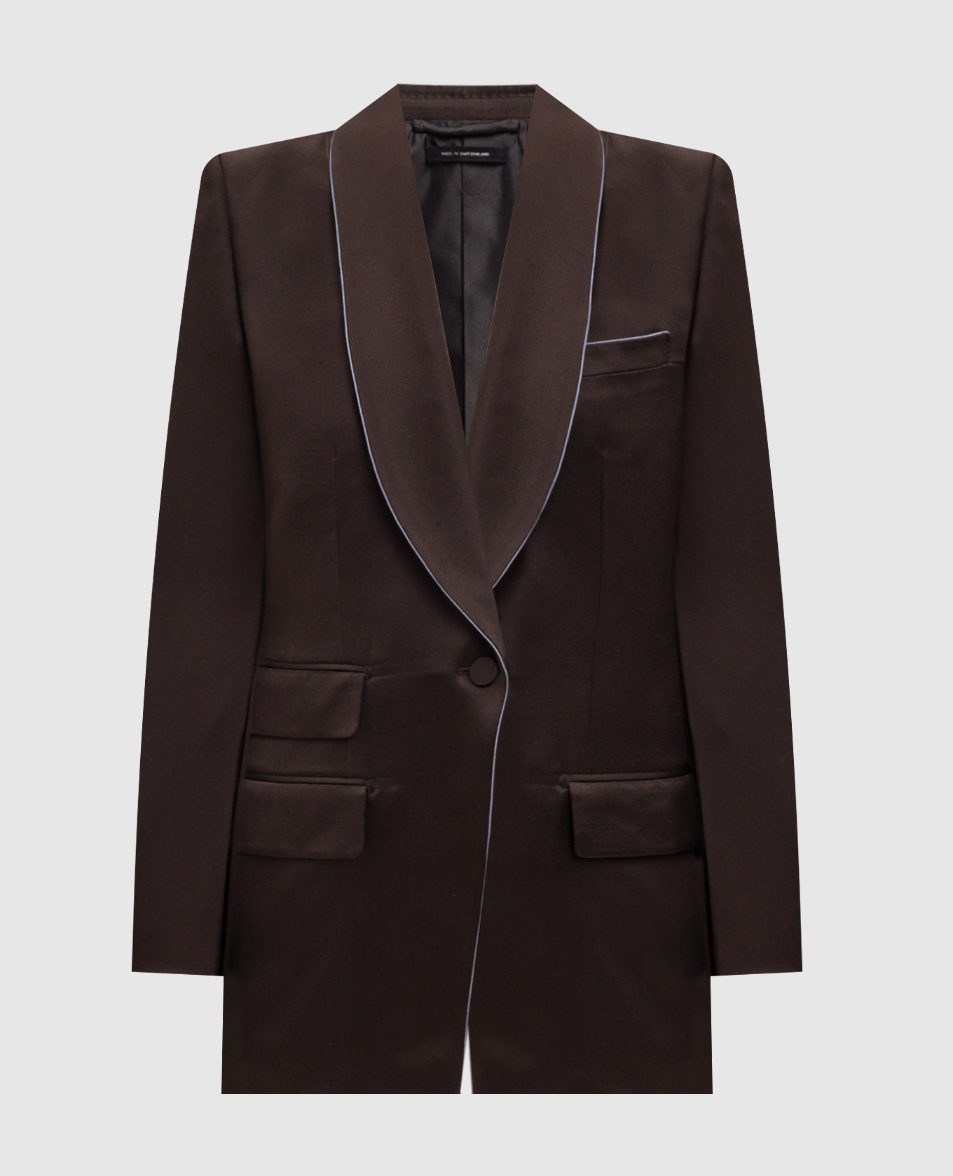 Veste en soie marron