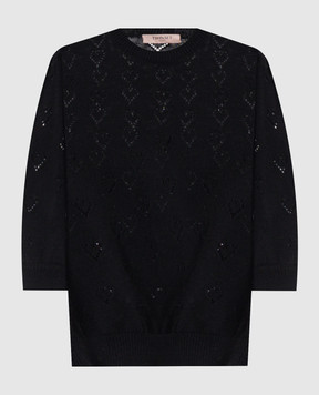 Twinset Black cashmere top 262TP3020