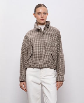 Brunello Cucinelli Beige checked wool jacket MG5237693P