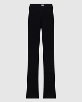 Off-White Black flared leggings 2FH00634B