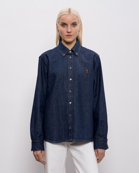 Ami Paris Blue denim shirt USH786DE0123