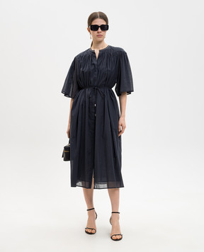 Peserico Blue midi shirt dress S02399L10A00481