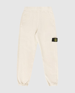 Stone Island Beige joggers with logo L1S166200007S004068