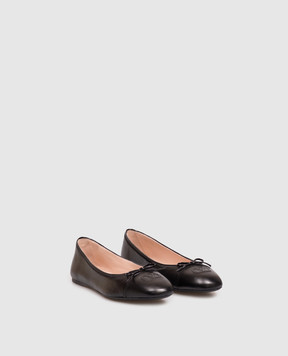 Valentino Black leather ballet flats 9W2S0QA8URN