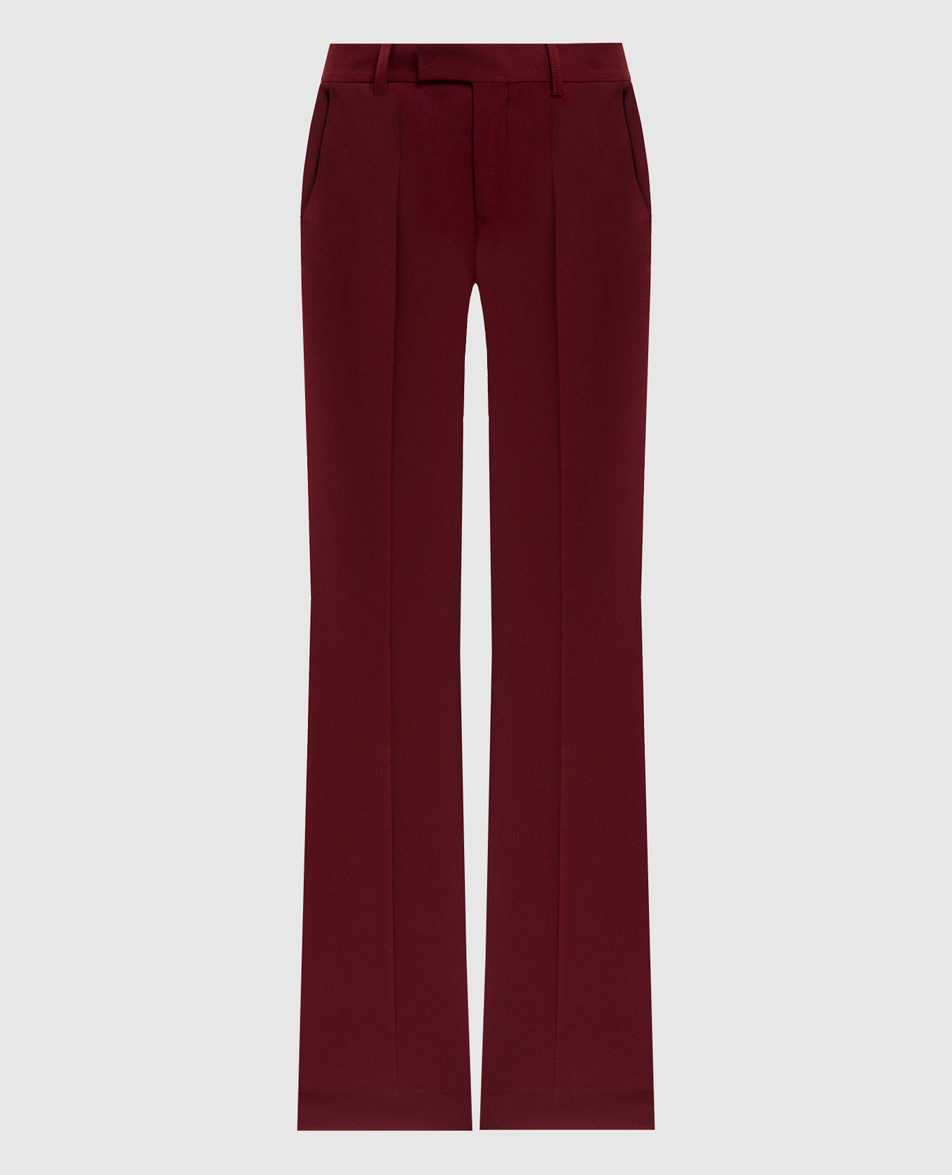 

Red wool flared pants Jacob Lee