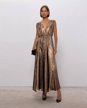 Momoni Brown Ysla dress MODR06317MO