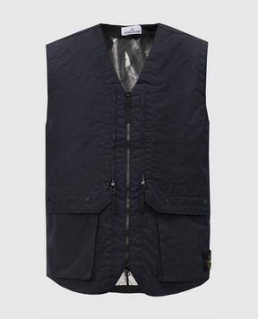 Stone Island Blue Metal Lamina Poly Vest L1S15G100005S0354